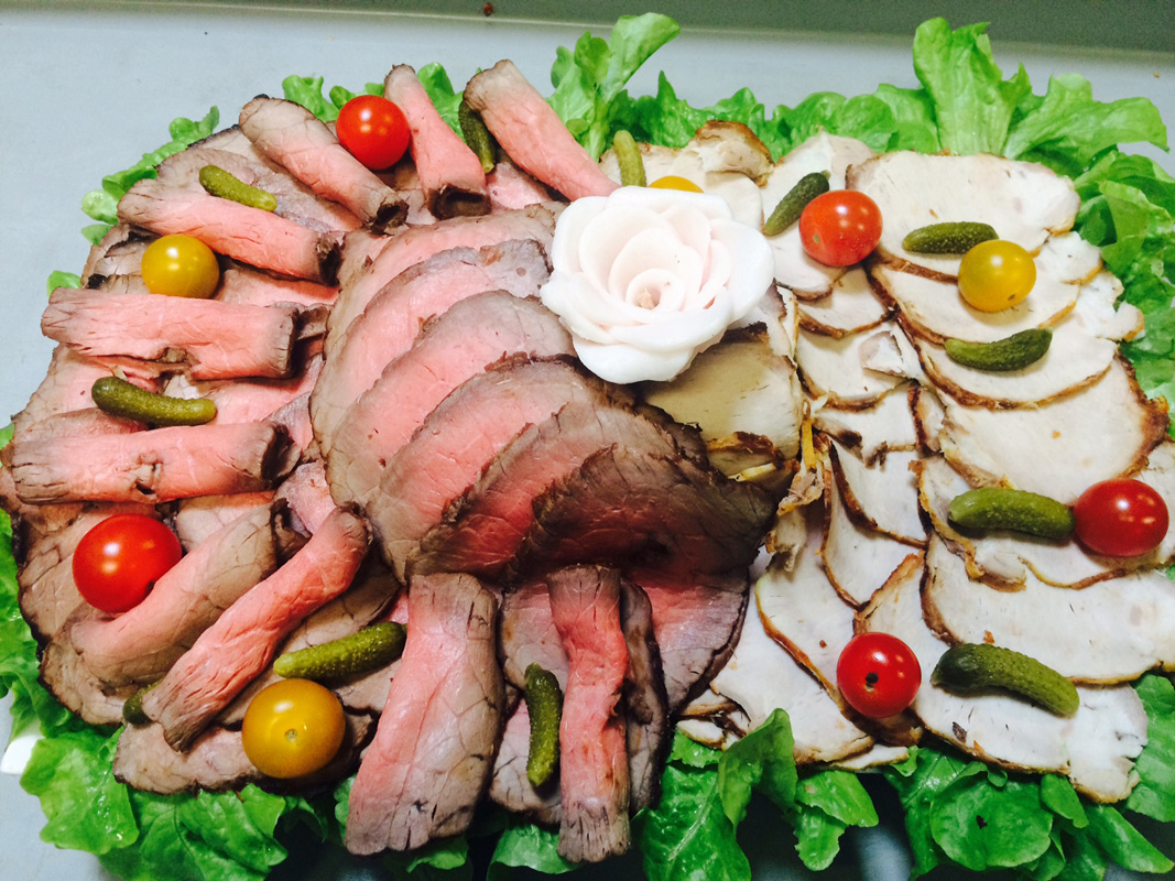 Charcuteries Viandes Et Poissons Froids Buffets Duo De Viandes Froides Roti De Boeuf Roti De Dinde Cordon Blanc Paris