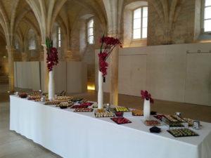 buffet dans un musée